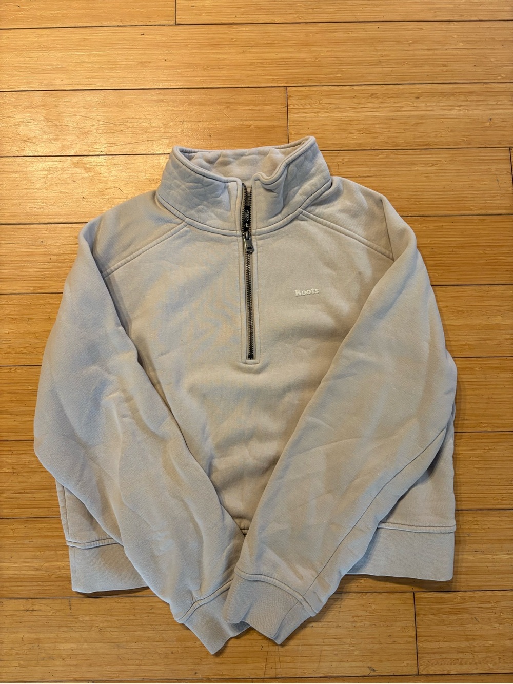 Roots light cream Half-Zip Fleece Pullover